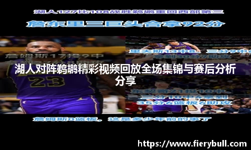 湖人对阵鹈鹕精彩视频回放全场集锦与赛后分析分享